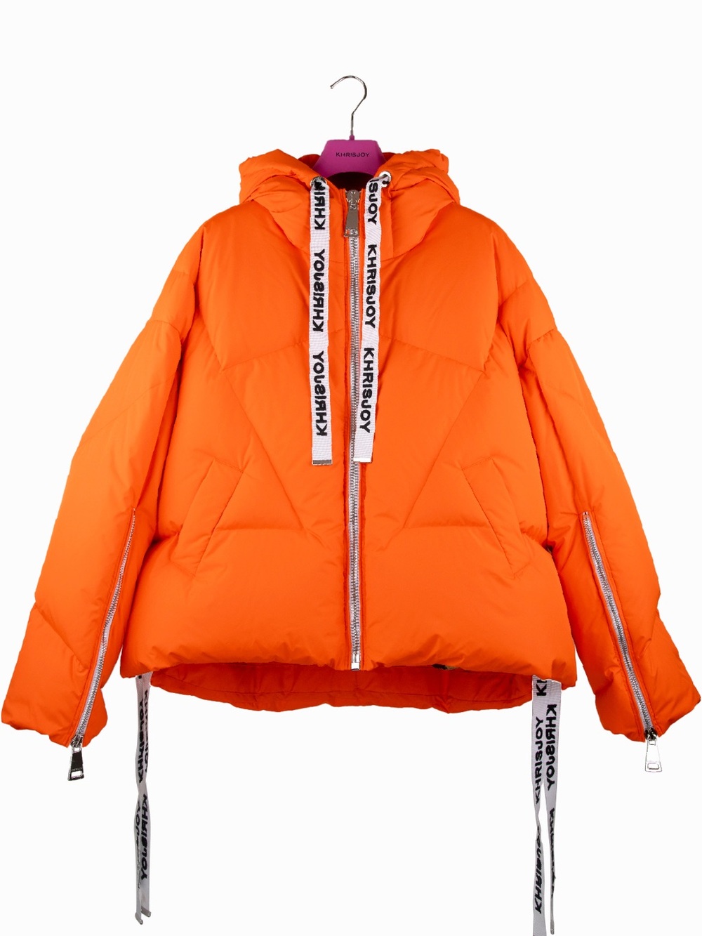 KhrisJoy Orange Down Puffer Jacket